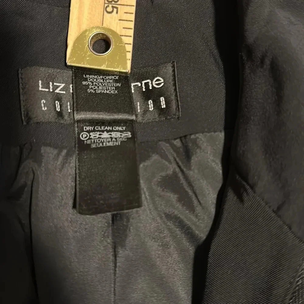 Liz Claiborne Collection Black Jacket Size 8 - Picture 12 of 13